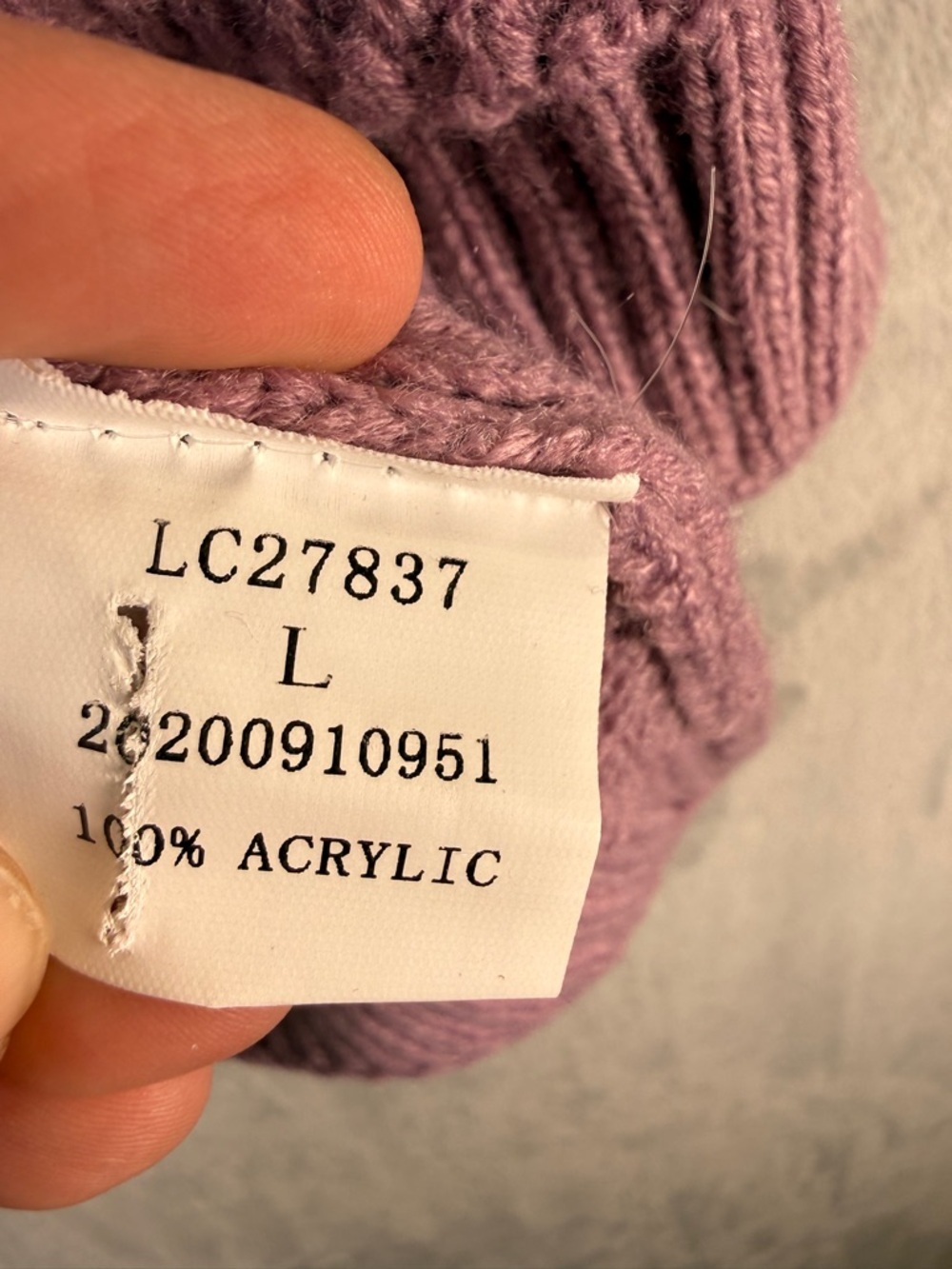 GAP Cardigan Sweater Size Large Long Cable Knit Cardigan - Dusty Mauve - Picture 2 of 3